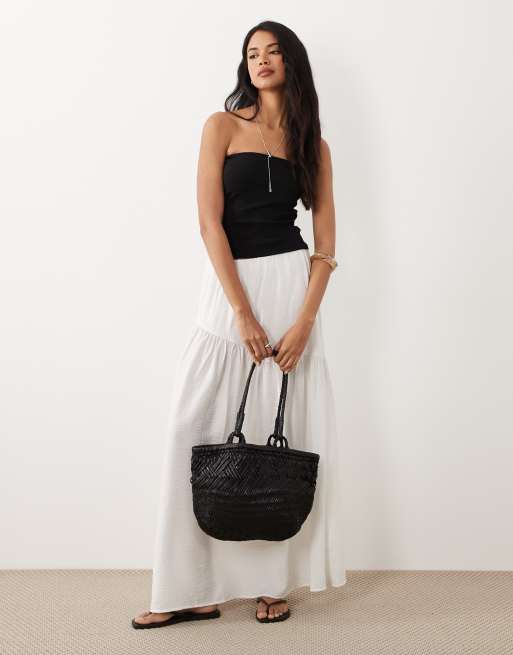 Gina Tricot - Jupe longue à taille basse - Blanc cassé, 2 de 5