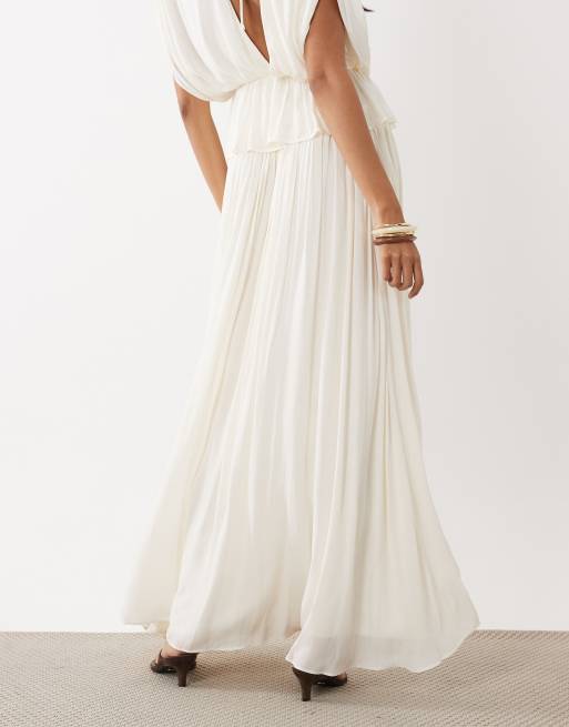 Gina Tricot - Jupe longue d'ensemble large transparente - Blanc, 5 de 5