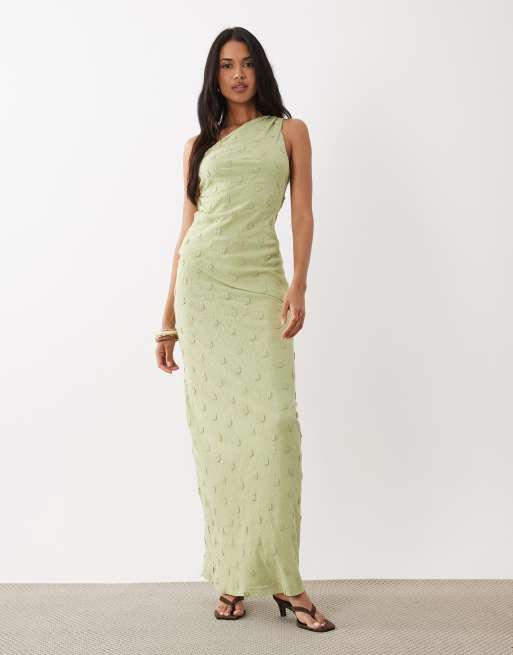 Gina Tricot - Jupe longue d'ensemble transparente avec fleurs en relief - Vert clair, 2 de 5