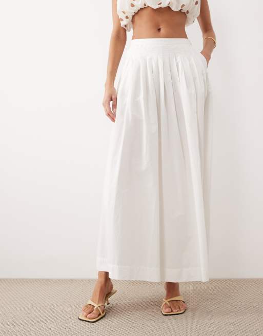 Gina Tricot - Jupe plissée habillée mi-longue - Blanc cassé, 2 de 5