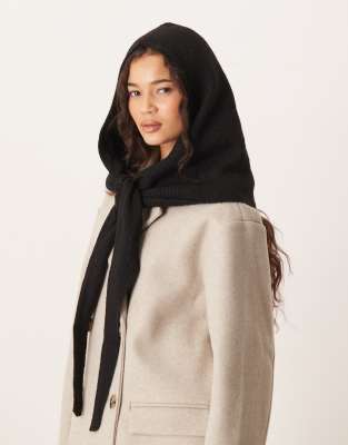 Gina Tricot knit hood in black 8490₽