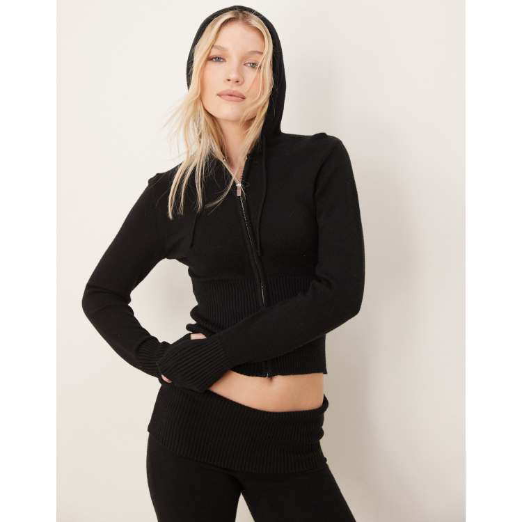 トップス andmary Jeniffer knit hoodie set black トップス andmary Jeniffer knit hoodie set BLACK andmary Jeniffer