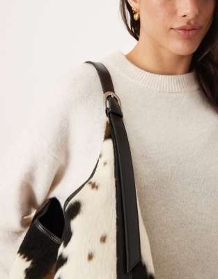 Gina Tricot Large Shoulder Tote Bag In Multi