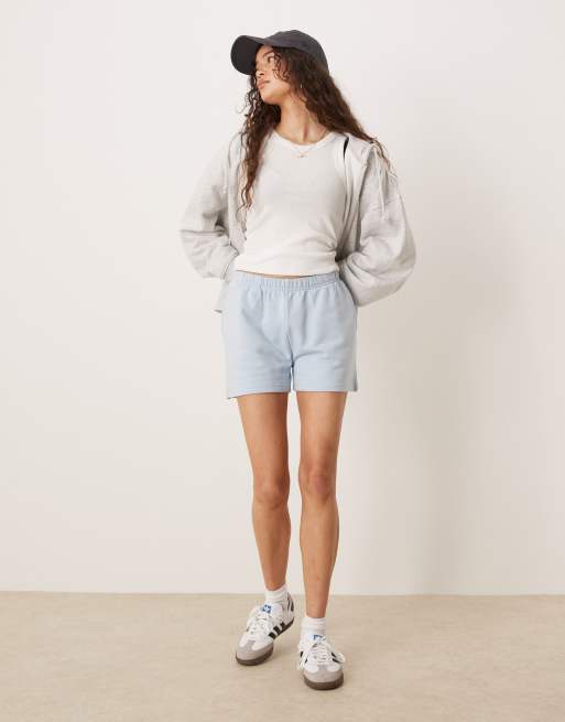 Gina Tricot – Ljusblå sweatshorts i jersey, 3 av 5