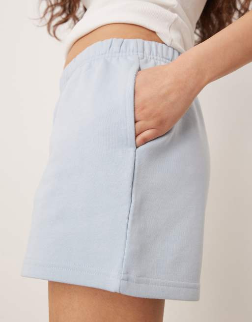 Gina Tricot – Ljusblå sweatshorts i jersey, 4 av 5