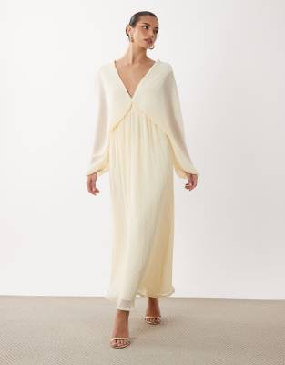 long sleeve below the knee dress Elsa Viscose VELCRO® Brand Fastening | Womens Shirt Dress