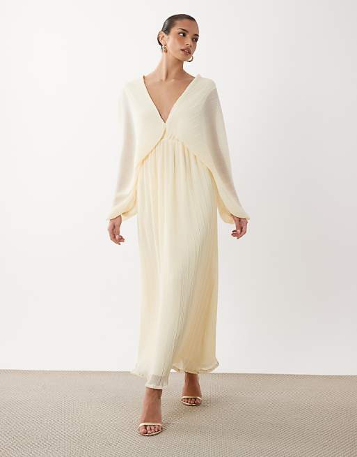 flowy maxi dress long sleeve tuduoms Women's Boho Dresses Chiffon V Neck Ditsy Floral Print Ruffle Tiered Long Vintage Dress Beige at Amazon Women's Clothing store Low Iron If Needed BTFBM Women Casual Long Sleeve