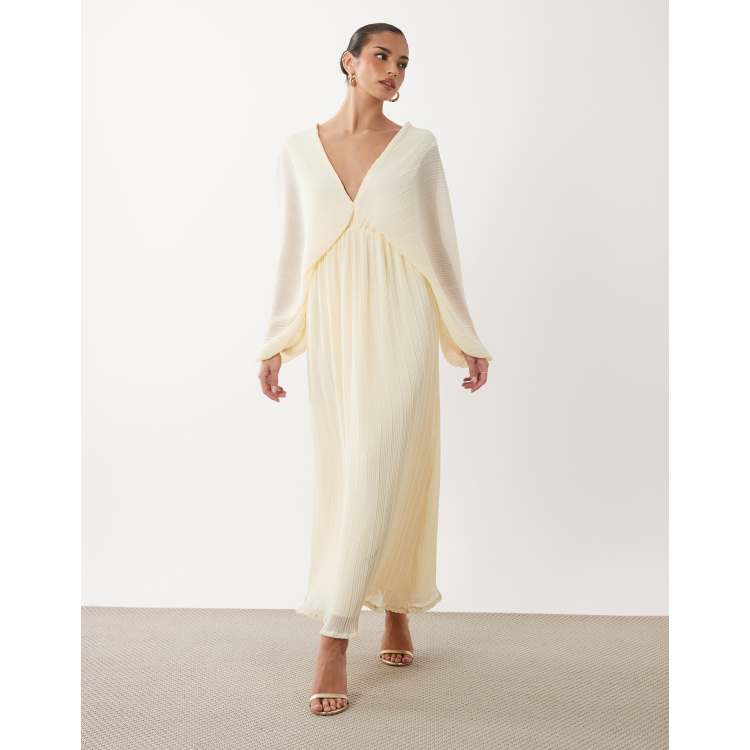 long sleeve flowy dress Pink Mesh Tiered Long Sleeve Maternity Maxi Dress main image 1