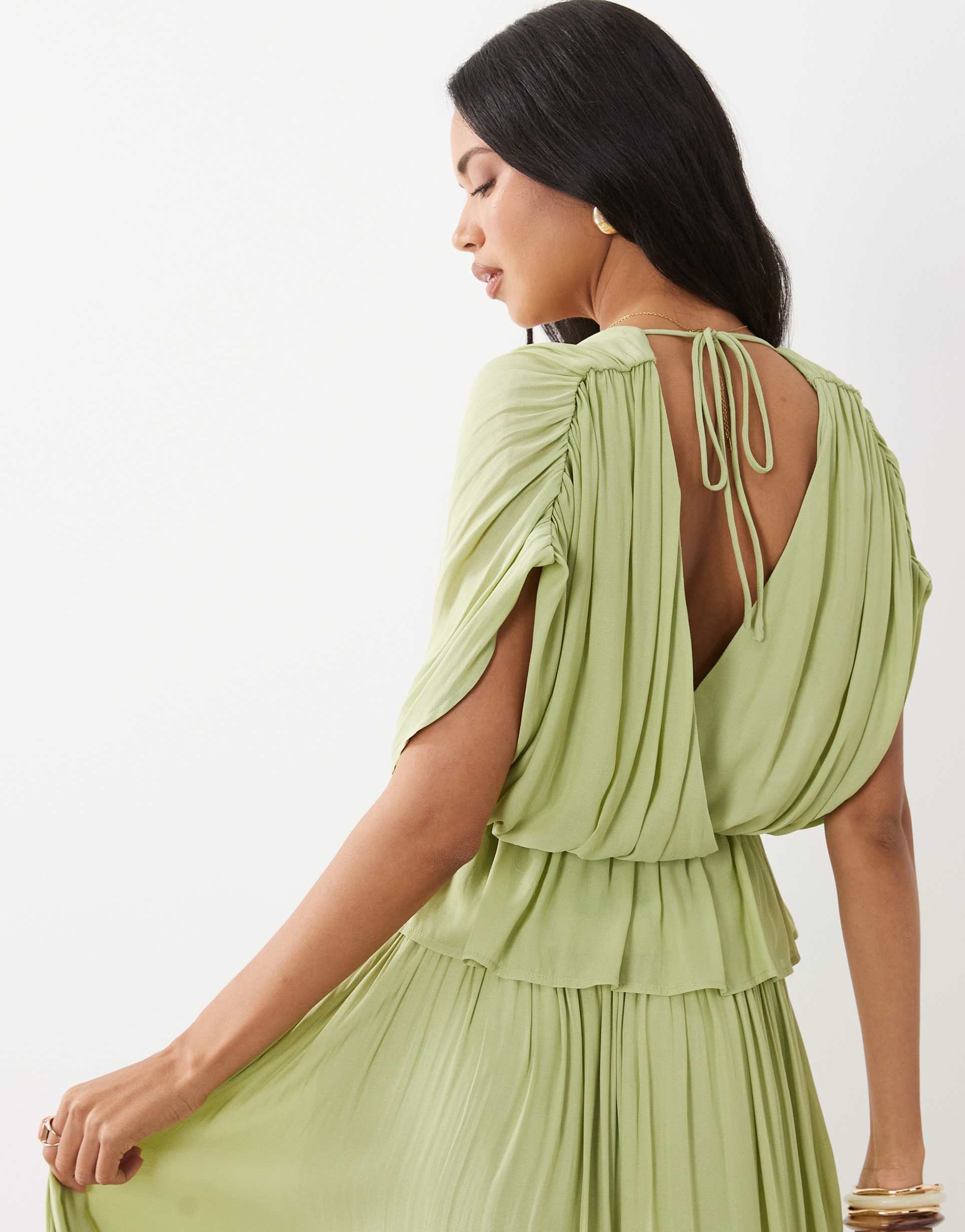 gina tricot loose sleeveless top in light green - part of a set