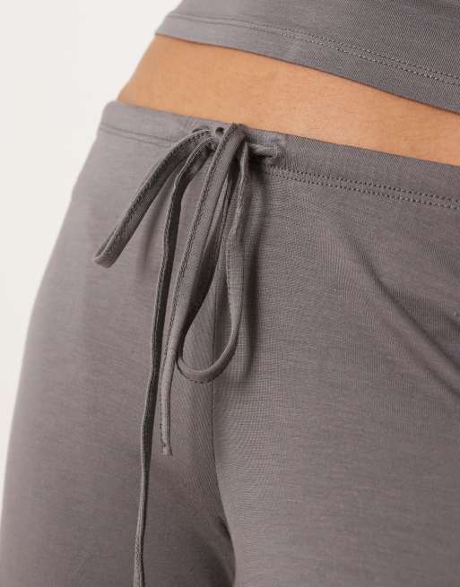 Gina Tricot low rise loungewear pants in gray stone - part of a