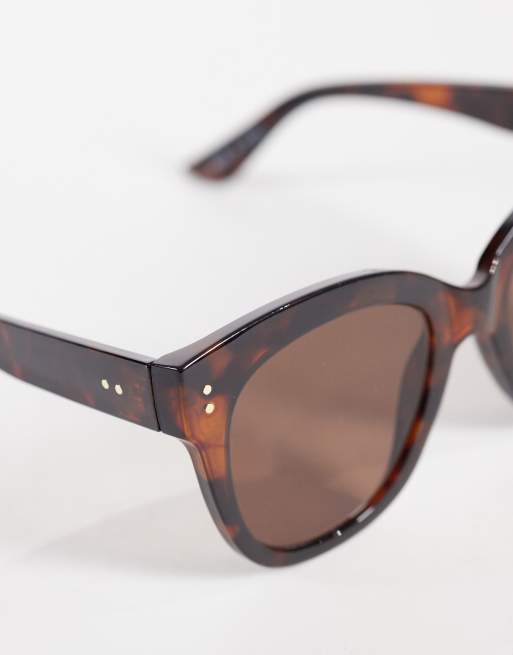 Gina Tricot - Lunettes de soleil rondes - Marron, 2 de 3