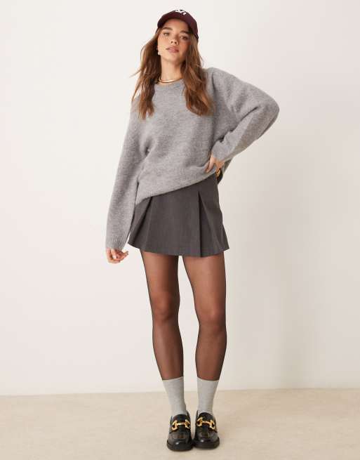 Gina Tricot - Maglione morbido grigio mélange, 3 di 4