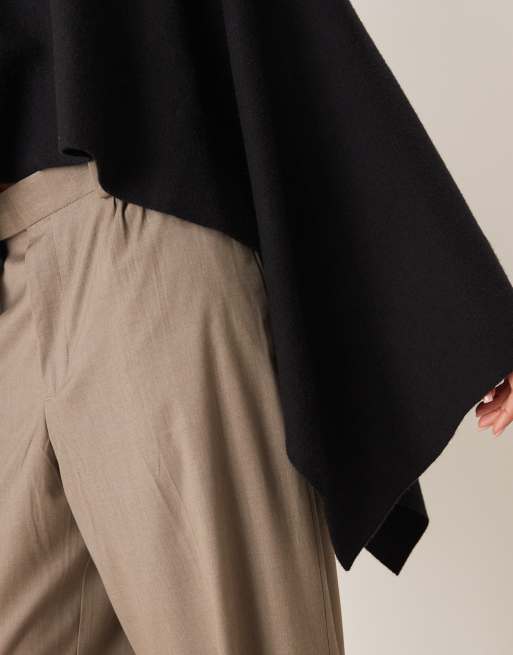 Gina Tricot - Maglione stile mantella nero, 2 di 4
