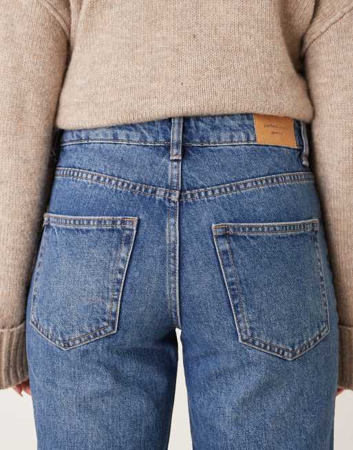 Gina Tricot - Mellemblå jeans med lige ben, 5 af 5
