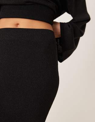 Gina Tricot Metallic Fine Knit Maxi Skirt