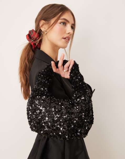 Gina Tricot - Mini cabas souple à sequins - Noir - view 1