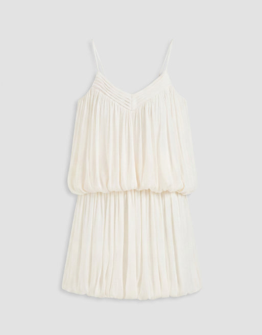 Gina Tricot - Mini jurk met bandjes in wit, 5 van 8