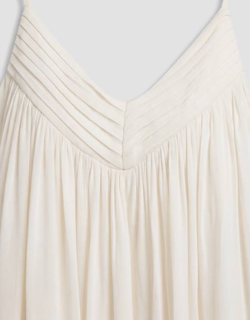 Gina Tricot mini strappy dress in white, 7 of 8