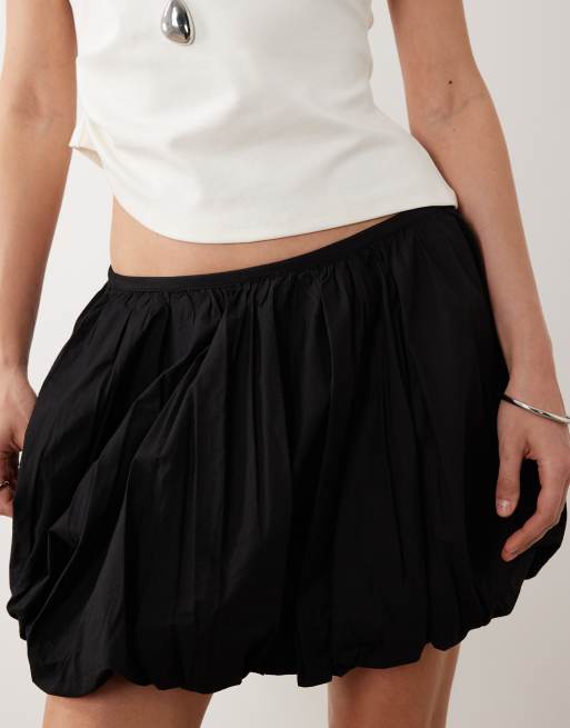 Gina Tricot - Minigonna a palloncino nera, 4 di 5