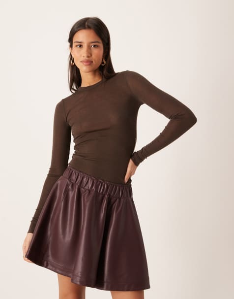 Berrynight Damenrock Mit Hoher Taille - A-Linie Midirock Mit Taschen