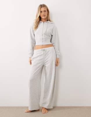 Gina Tricot - Mix and Match - Barrel-Jogginghose in meliertem Hellgrau