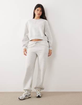 Gina Tricot Mix And Match Boyfriend Classic Sweatpants In Gray