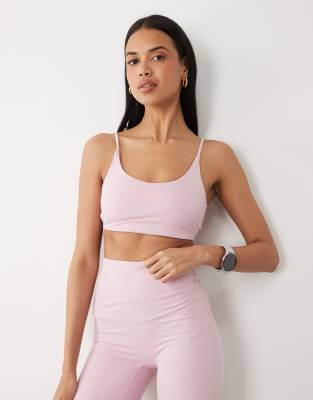 Gina Tricot Mix And Match Bralette Yoga Top In Pink