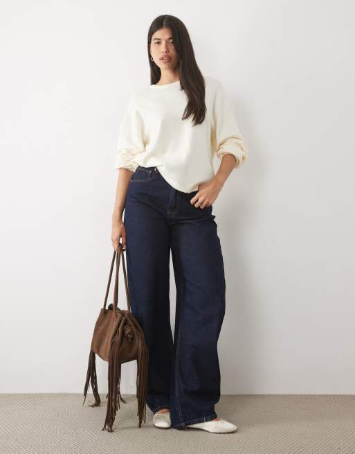 Gina Tricot Mix and Match gestrickter Loungewear-Pullover in Cremeweiß, 2 von 4
