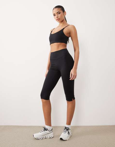 Gina Tricot - Mix and Match - Legging de yoga raccourci - Noir - view 1