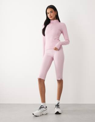 Mix and Match - Legging de yoga raccourci - Vieux rose M
