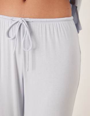 Gina Tricot Mix And Match Soft Pajama Pants In Blue