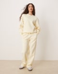 [GINA TRICOT] Gina Tricot mix and match straight leg trackies in buttermilk yellow XS Buttermilk