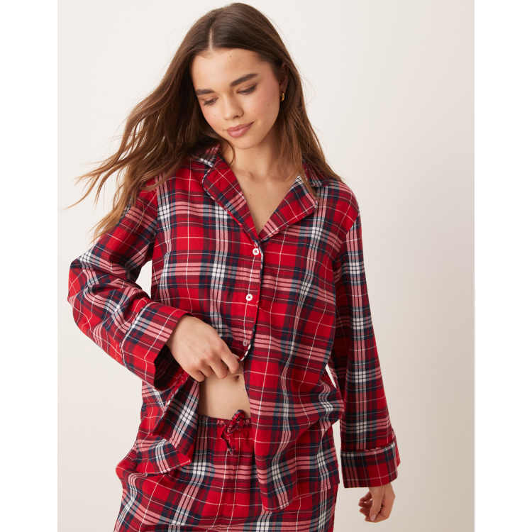 QINSI Dropshipping primavera ropa de dormir conjunto de pijama de algodón sólido