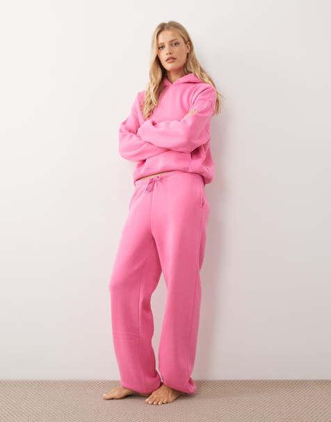 Gina Tricot - Mix en match - Klassieke boyfriend sweatpant joggingbroek in roze - view 1