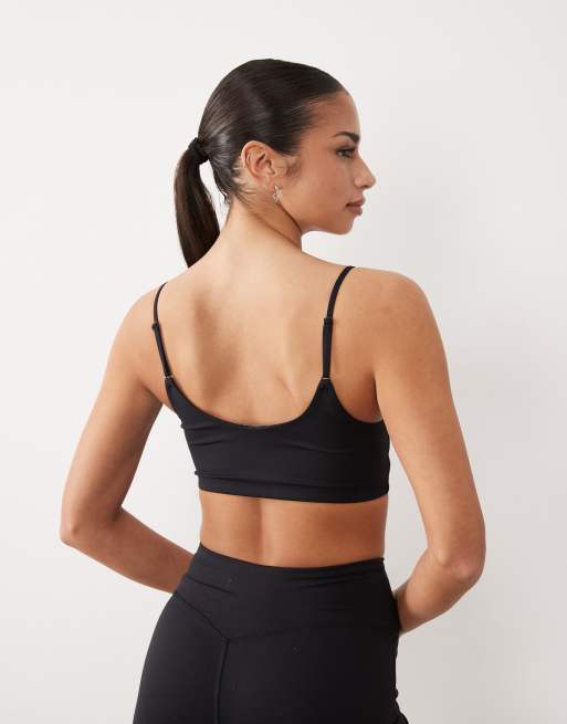 Gina Tricot - Mix og match - Sort bralettetop til yoga, 4 af 4