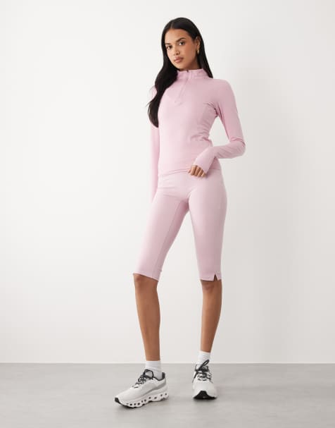 Gina Tricot – Mixa och matcha – Gammelrosa yogaleggings i caprilängd - view 1