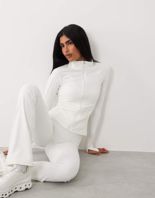 Gina Tricot – Mixa och matcha – Naturvitt yogaset med dragkedja, 2 av 4