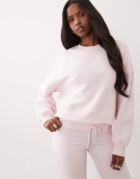 Gina Tricot – Mixa och matcha – Rosa tröja med rund halsringning - view 1