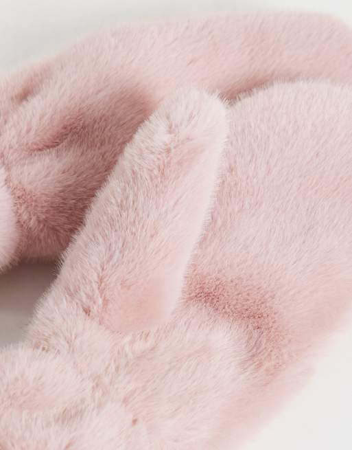 Gina Tricot moufles en faux-fur rose bébé, 3 de 3