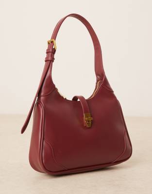 GINA TRICOT ONE HANDLE SHOULDER BAG WITH GOLD BUCKLE 
