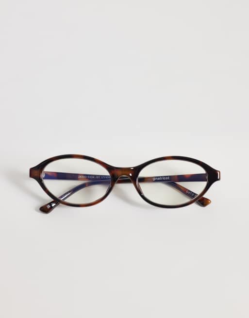 Gina Tricot - Ovale bluelight-briller med skildpaddeprint, 3 af 3
