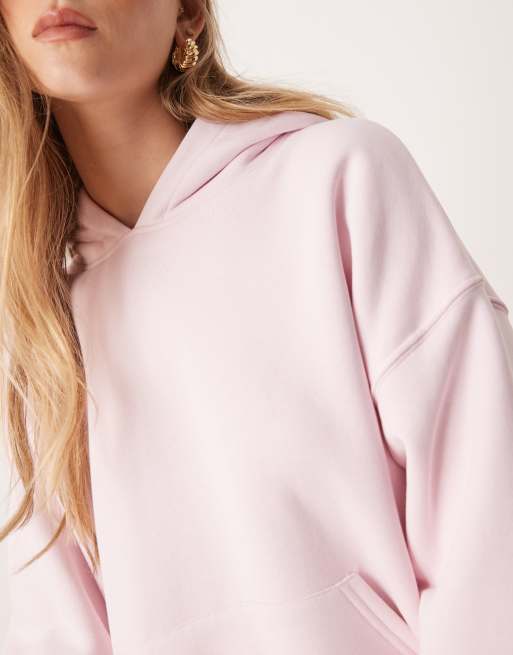 Gina Tricot oversized hoodie in pale pink, 3 of 4