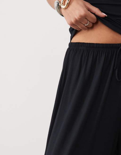 Gina Tricot pantalon confort d'ensemble 2 pièces noir, 4 de 5