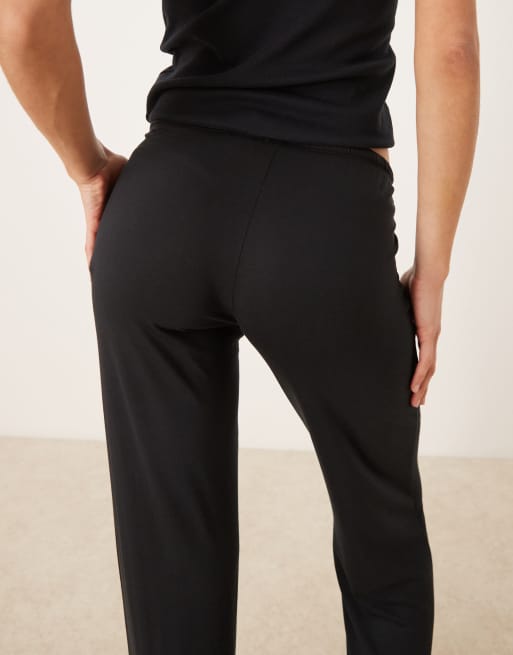 Gina Tricot - Pantalon confort doux à taille basse - Noir, 5 de 5