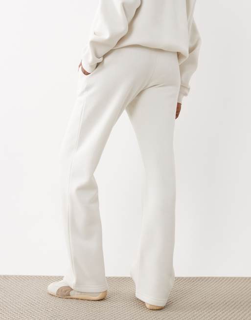 Gina Tricot - Pantalon de jogging d'ensemble coupe droite ample - Blanc cassé, 2 de 5
