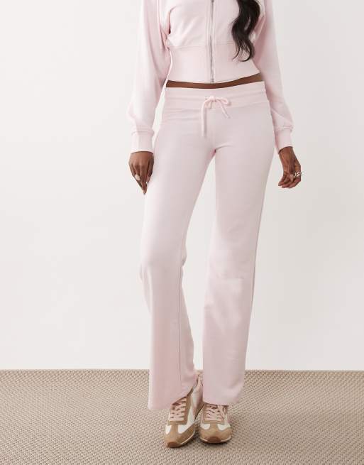 Gina Tricot - Pantalon de jogging slim taille basse à assortir - Rose, 3 de 5