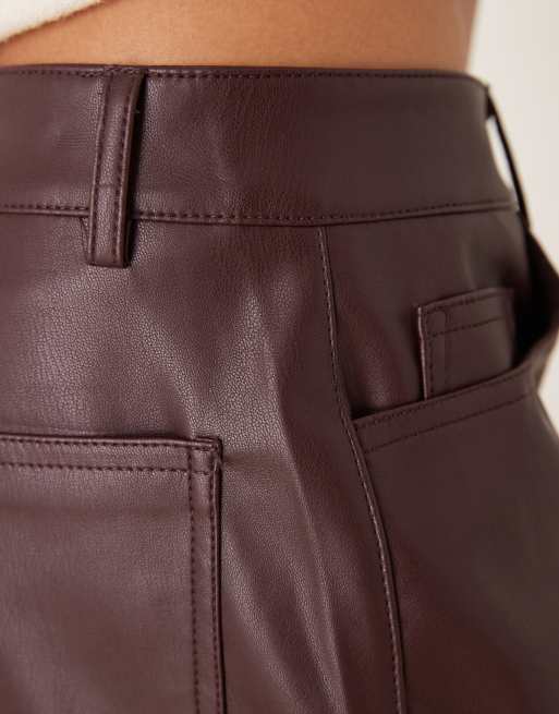 Gina Tricot - Pantalon droit en PU - Bordeaux, 5 de 5