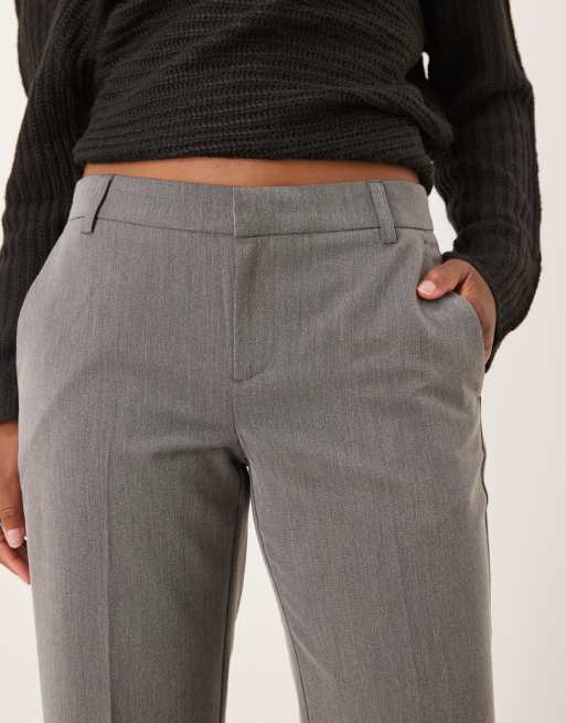 Gina Tricot - Pantalon habillé bootcut coupe décontractée - Gris chiné, 4 de 5