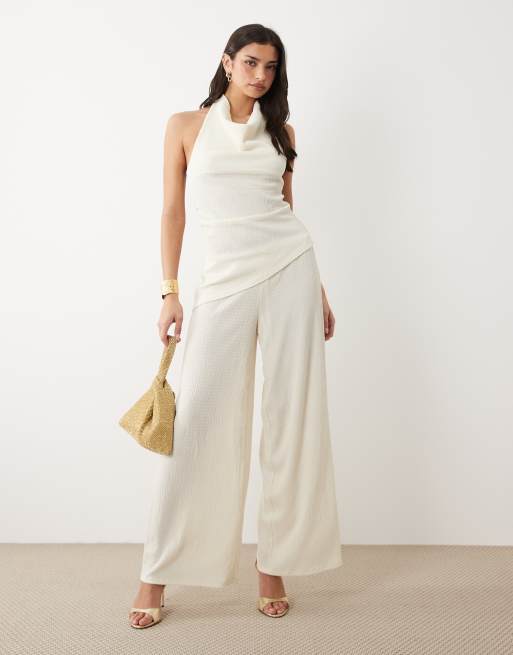 Gina Tricot - Conjunto blanco de tejido texturizado, 2 de 3