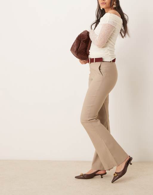 Gina Tricot - Pantaloni bootcut color tortora, 5 di 5